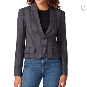 NWT MARISSA WEBB Plaid Wren Boy Blazer L